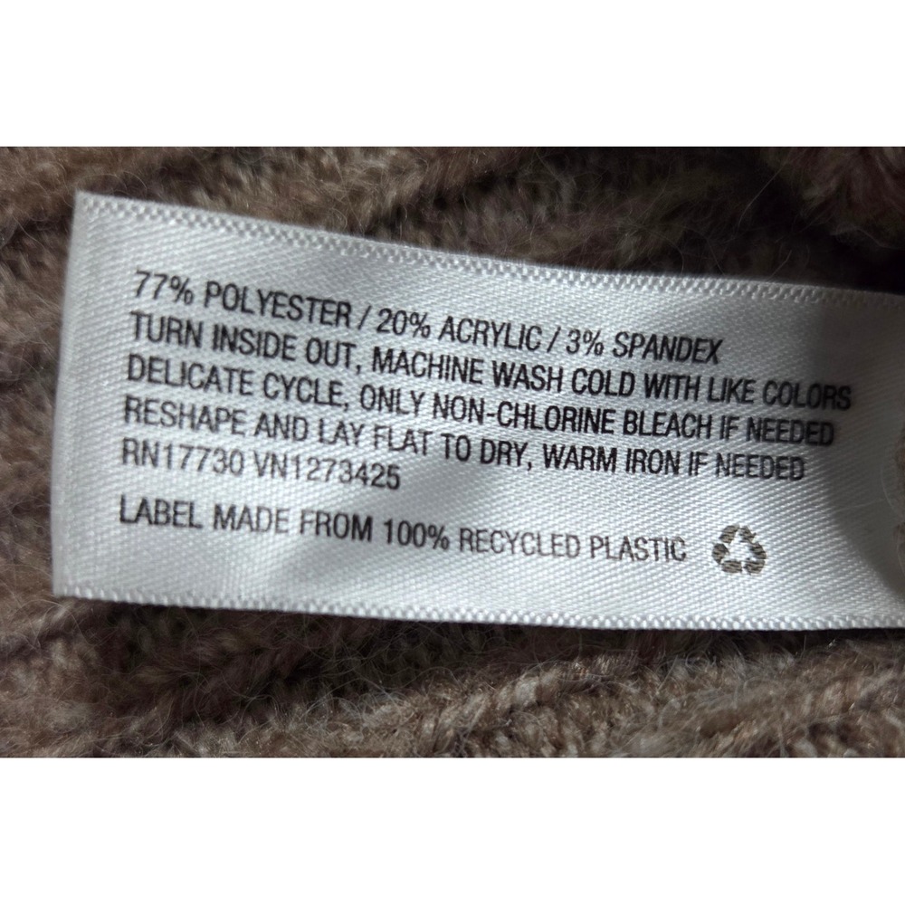 Universal Thread Womens Oversized Ribbed Cardigan Sweater Taupe Marl Medium - Picture 6 of 10